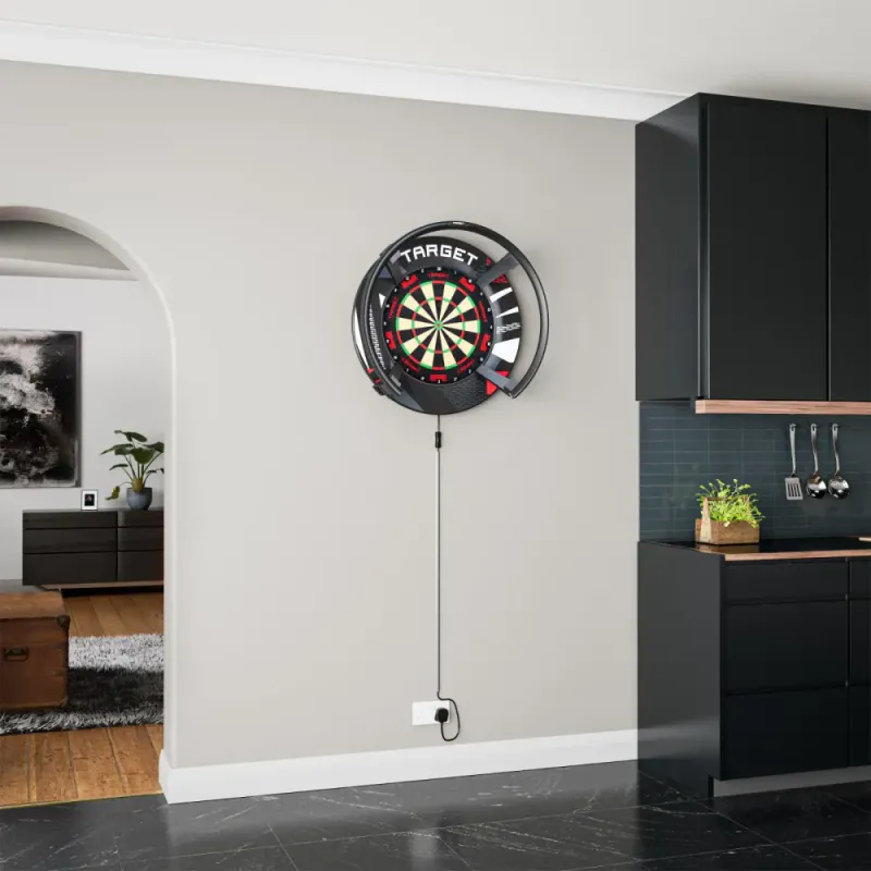 Target Patterned Notched  Svart surround