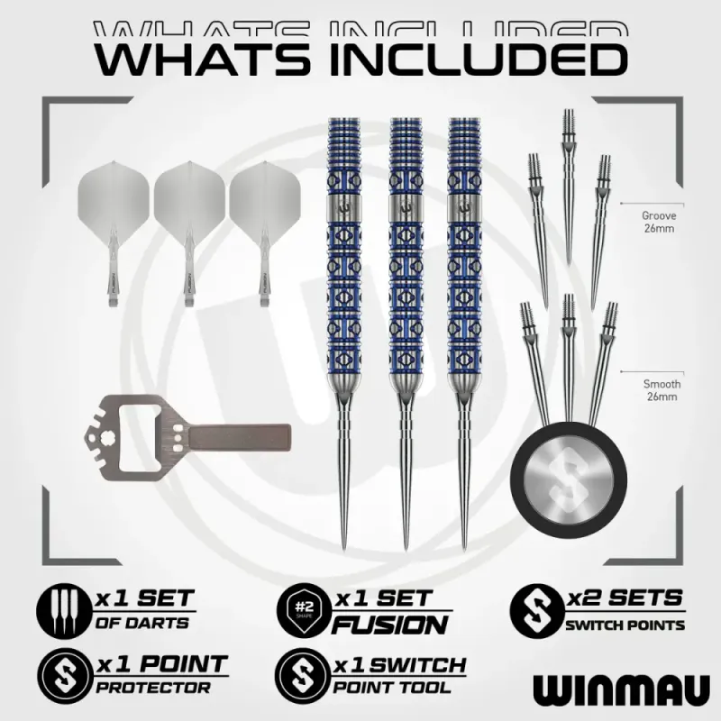 Winmau Lunaris Parallell 90% tungsten  SP