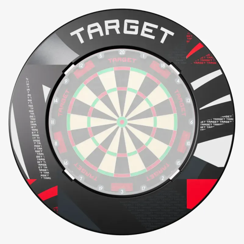Target Patterned Notched  Svart surround