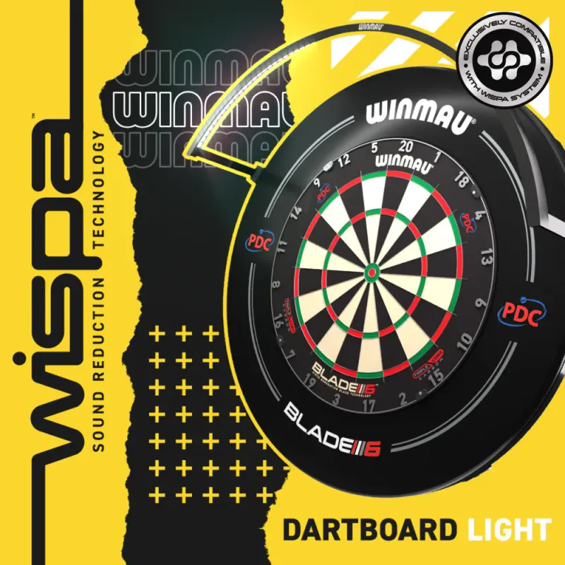 Winmau Wispa Dartboard Light NB.se informasjon
