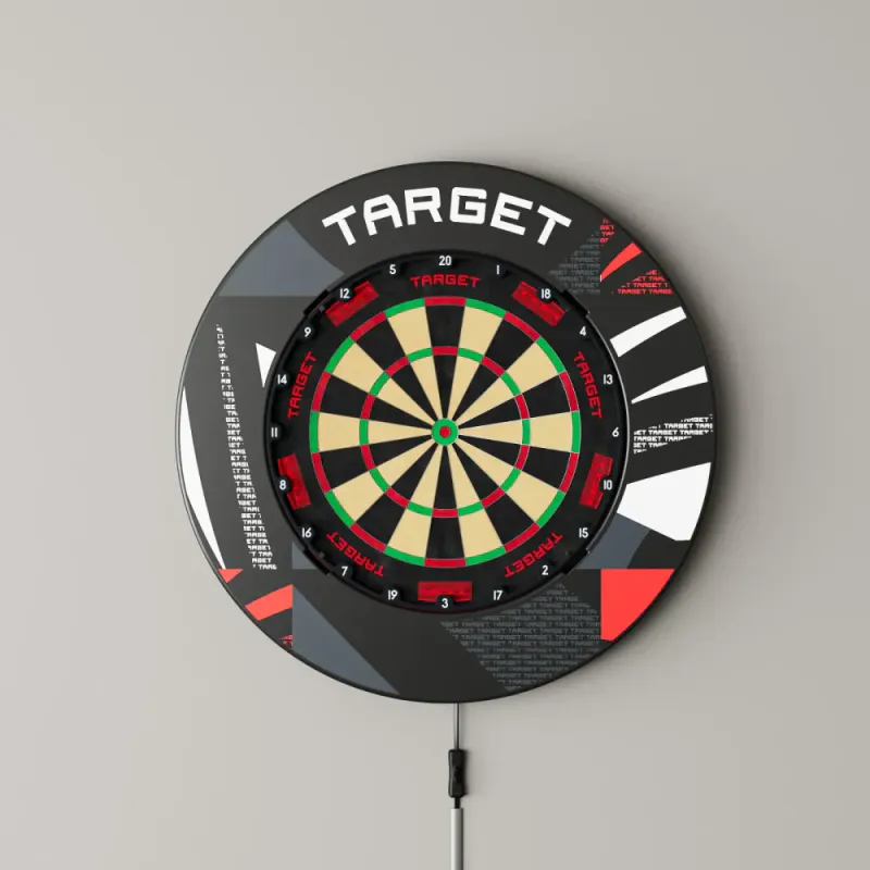 Target Patterned Notched  Svart surround